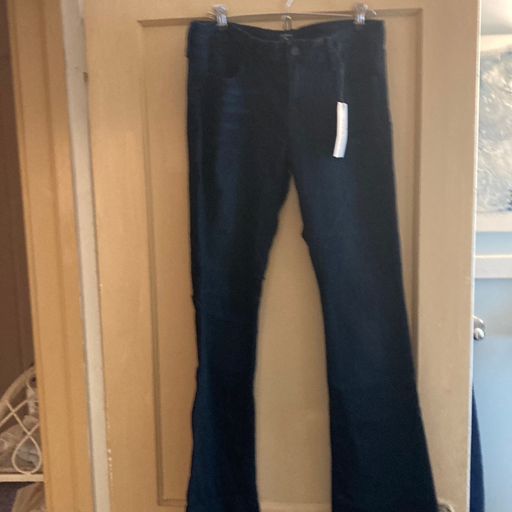 Just Black, Dark blue denim, size 30, mid rise, slim bootcut